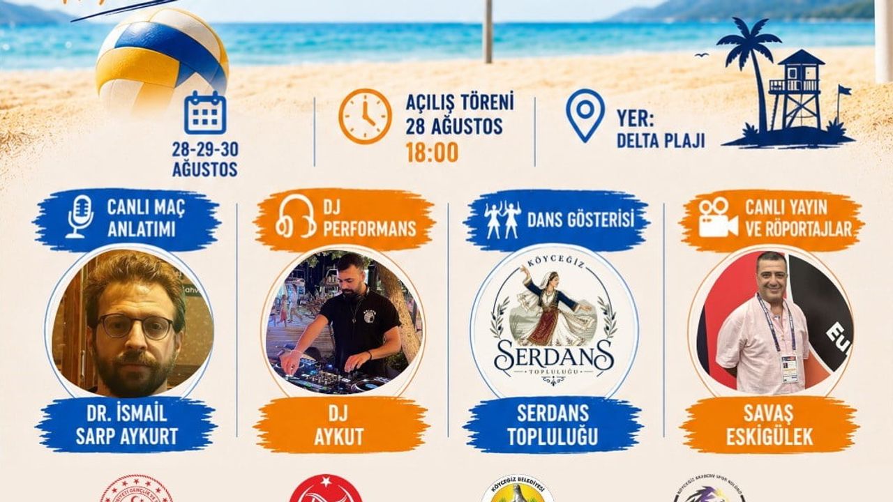 Köyceğiz'de 30 ağustos zafer kupası: plaj voleybolunda dayanışma ve umut