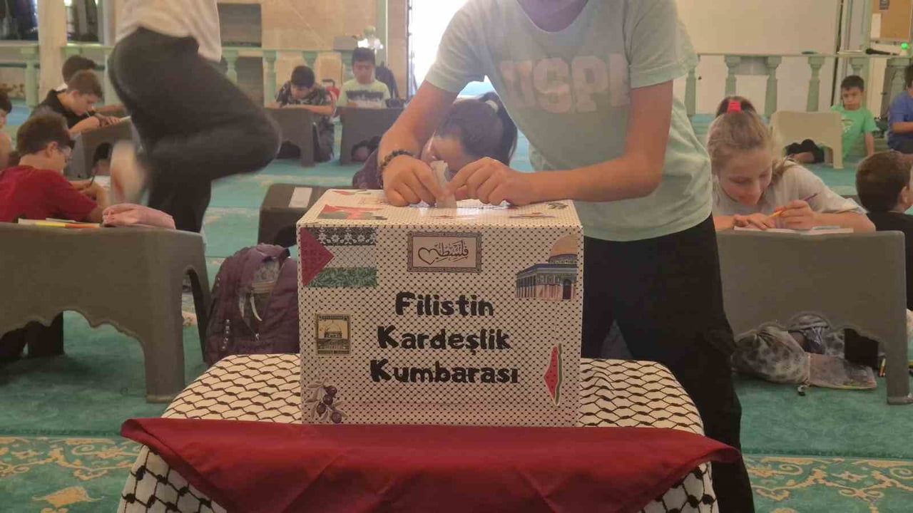 Kumbaralarını paylaşarak Filistinli çocuklara umut oldular