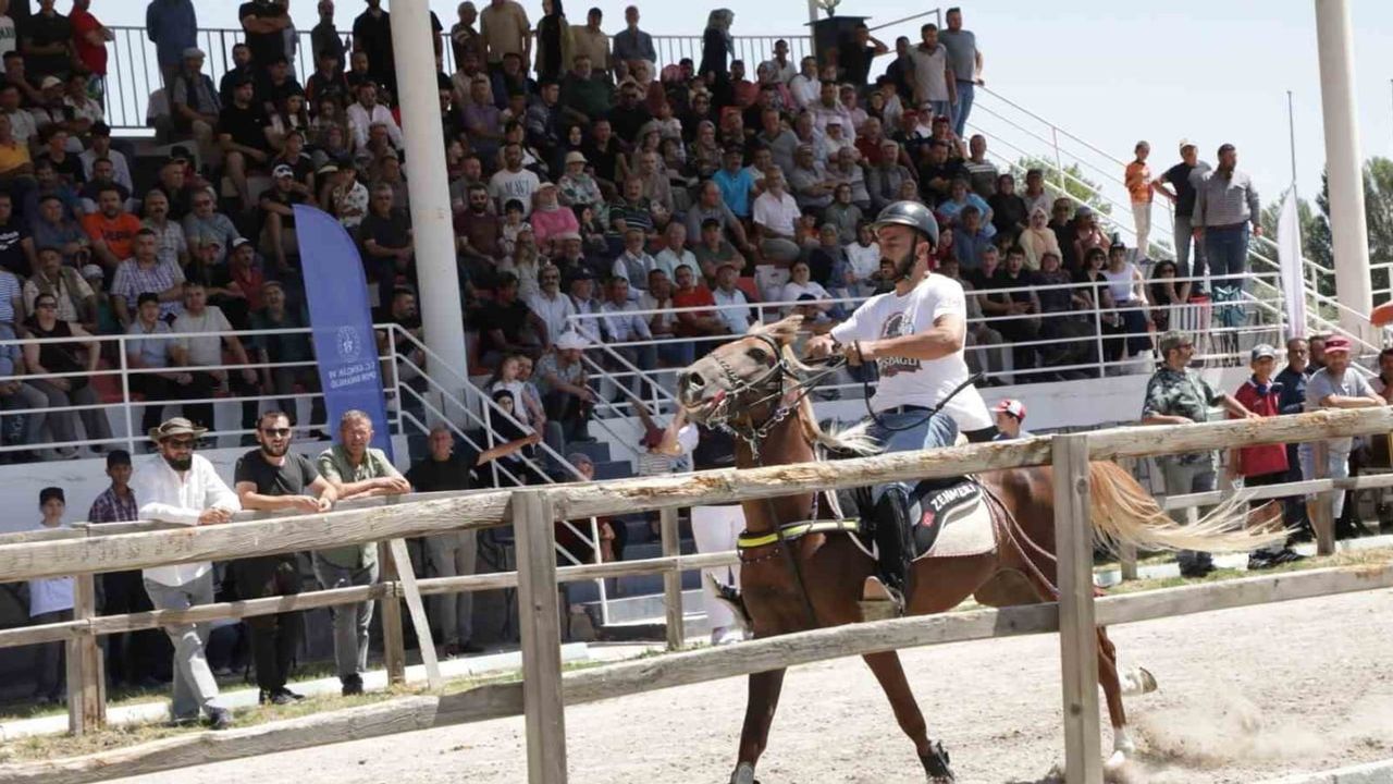 Kütahya'da atlı yarış rüzgarı: 43 ilden 130’un üzerinde rahvan at kıyasıya ter döktü