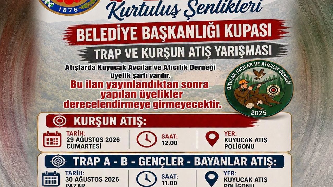 Kuyucak’ta kurtuluş şenlikleri atıcılık yarışmalarıyla başlıyor