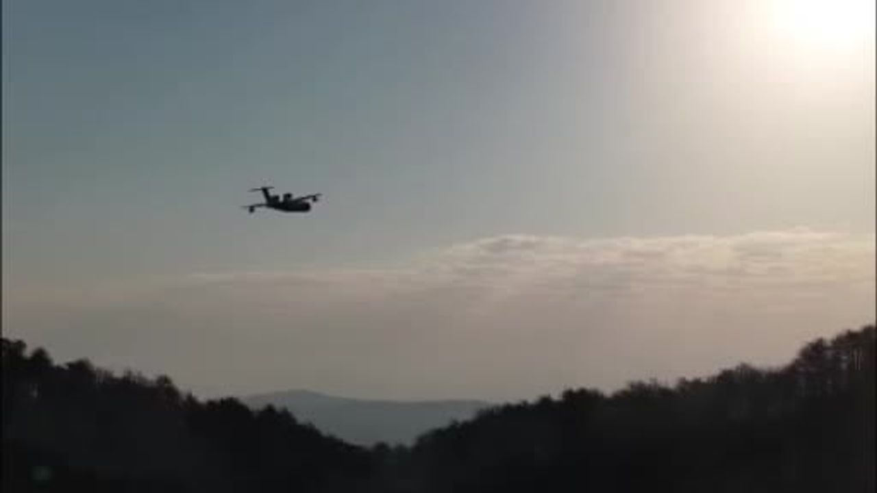 Kuyucak'ta orman yangınında 20 saatlik müdahale sürüyor