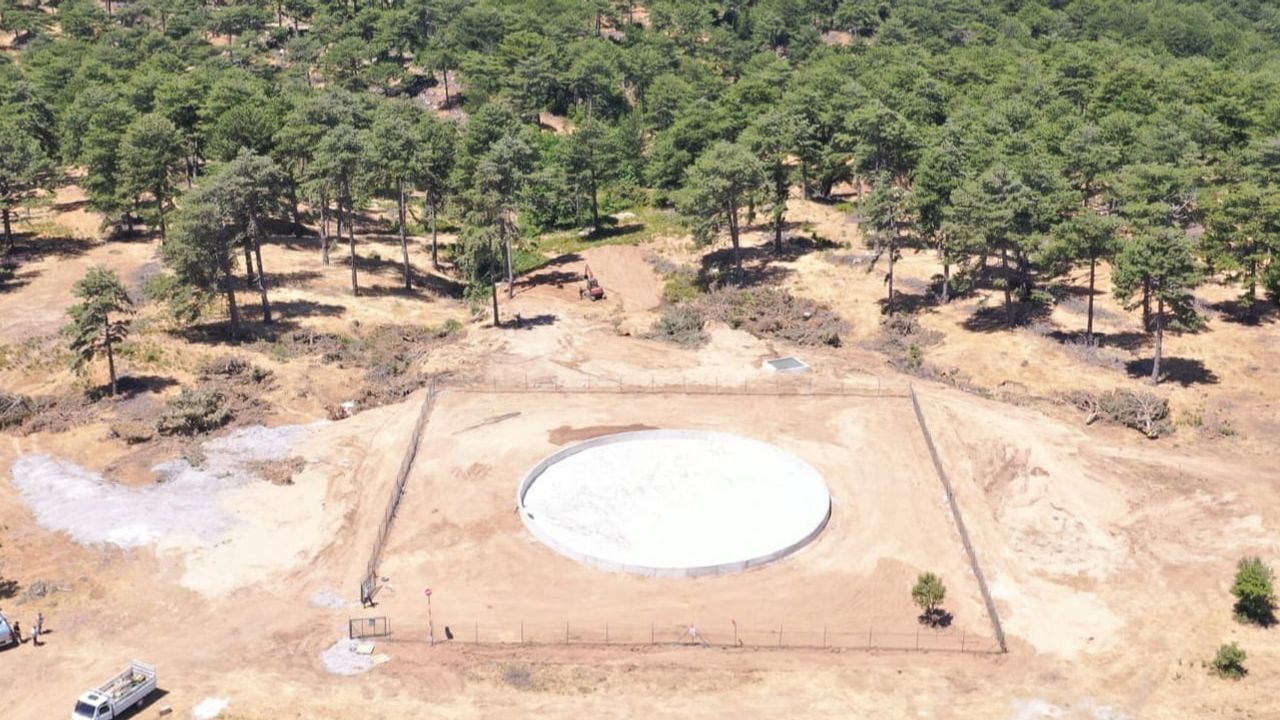 Madra Dağları'nda su temini hızlanıyor: yeni helikopter yangın havuzu açıldı