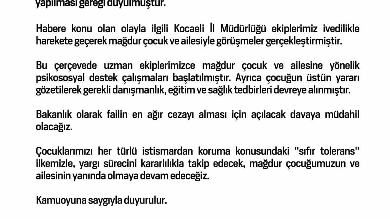 Mağdurun korunması öncelik: bakanlık 15 yaşındaki kız için davaya müdahil olacak
