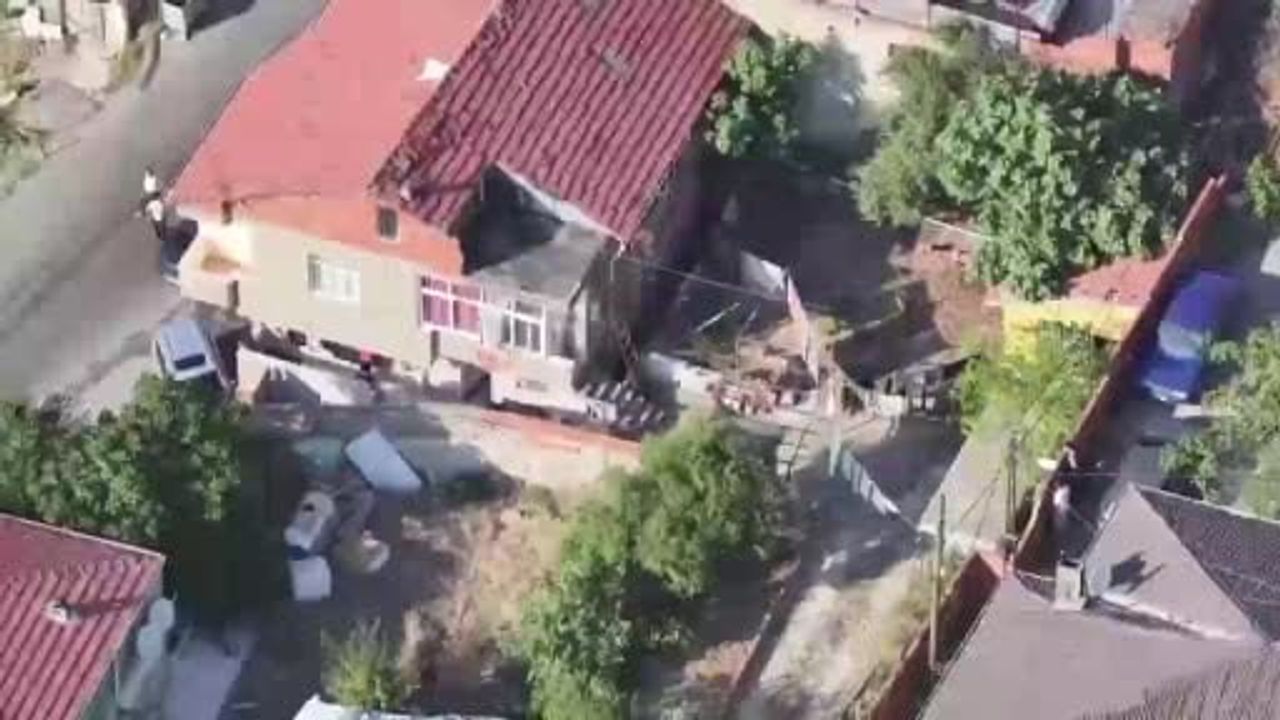 Maltepe'de dronla kuşatılan evde 15 yıl cezası olan firari yakalandı