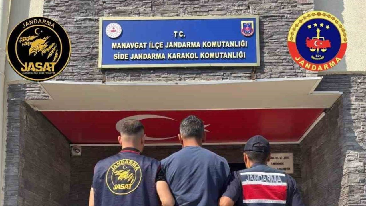 Manavgat'ta jandarma operasyonu: 14 yıl 4 ay 24 gün cezası kesinleşmiş hükümlü tutuklandı