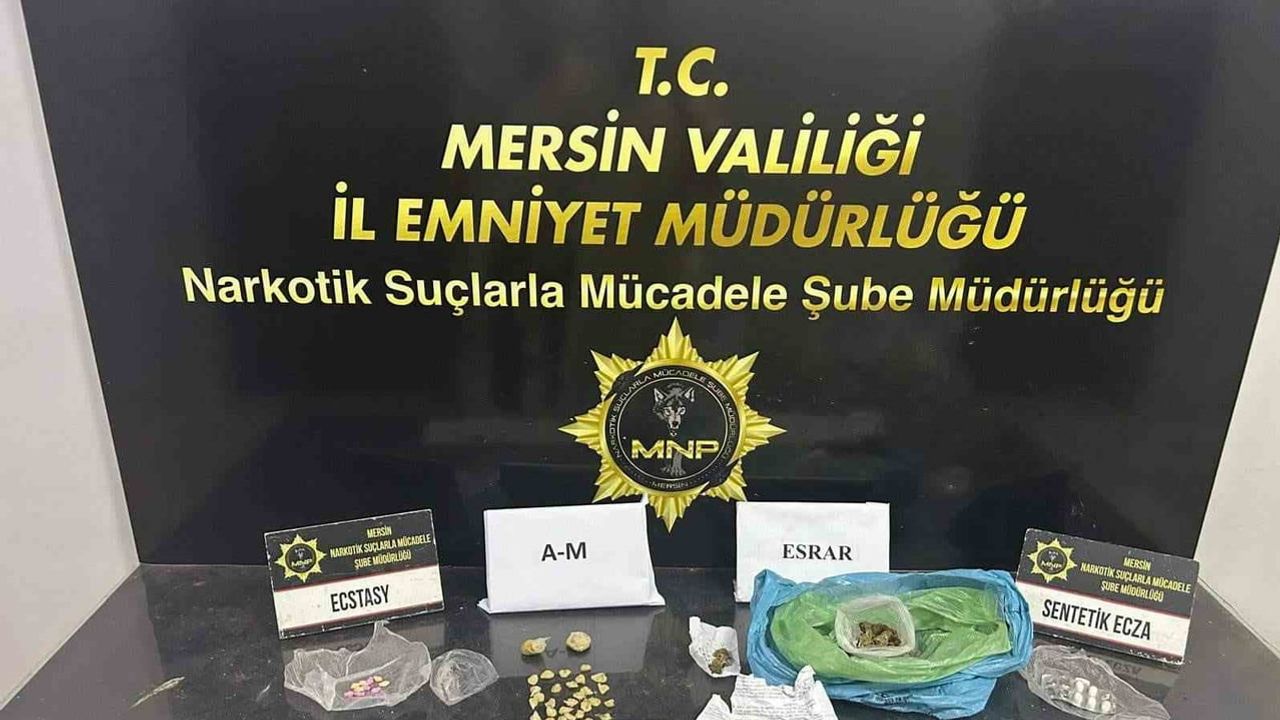 Mersin'de uyuşturucu zinciri çözüldü: dört şüpheli tutuklandı