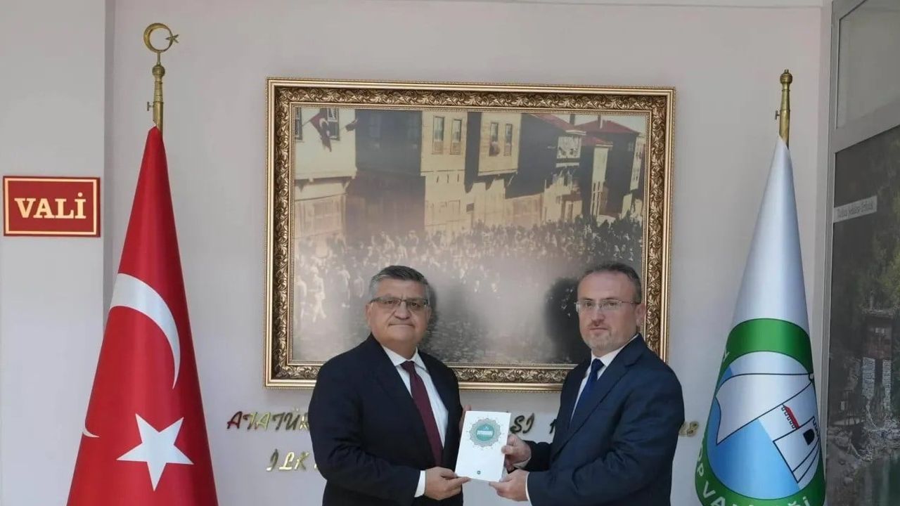 Mevlid-i nebi haftası için sinop'ta müftülük heyetinden valilik ziyareti