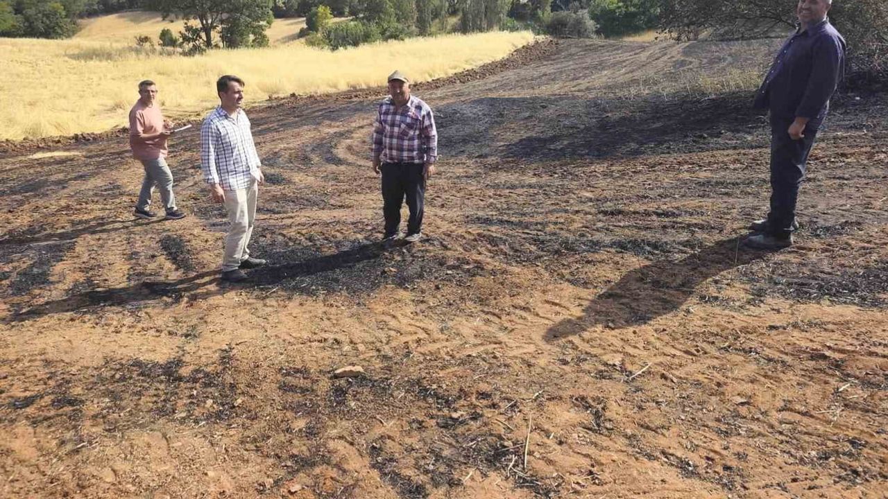 Mustafalar köyünde yangın sonrası zarar tespiti ve izlenecek adımlar