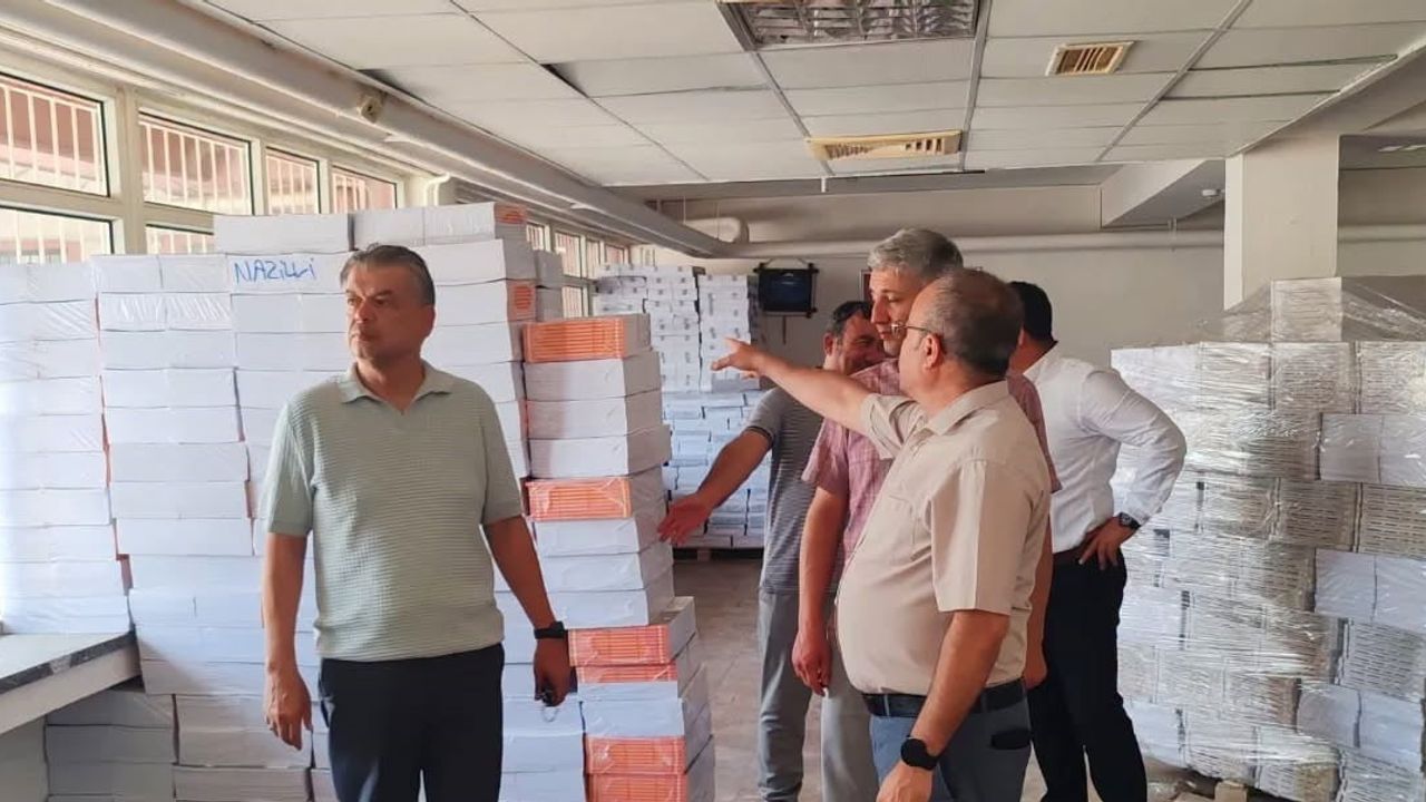 Nazilli'de ders kitabı hazırlığı: dağıtım öncesi denetim tamamlandı