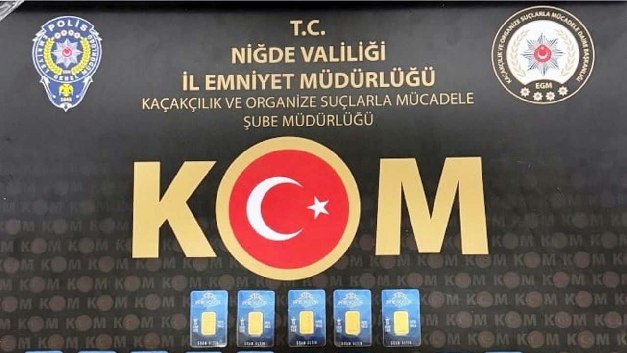 Niğde'de dolandırıcılık şüphesi: piyasaya sürülmeden 190 gram sahte altın ele geçirildi