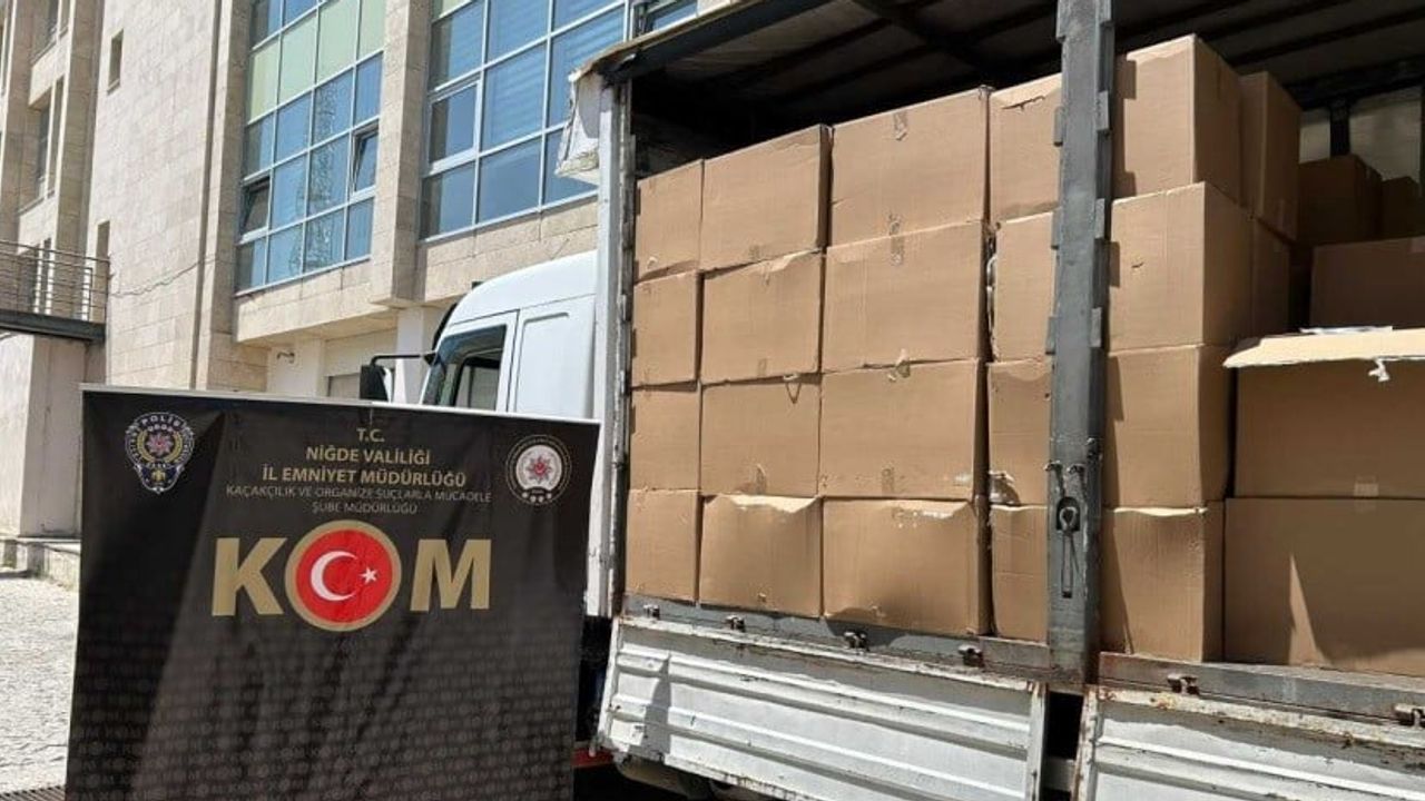 Niğde'de kapsamlı kaçakçılık operasyonu: 15 milyon liralık malzeme ve 1 tutuklama
