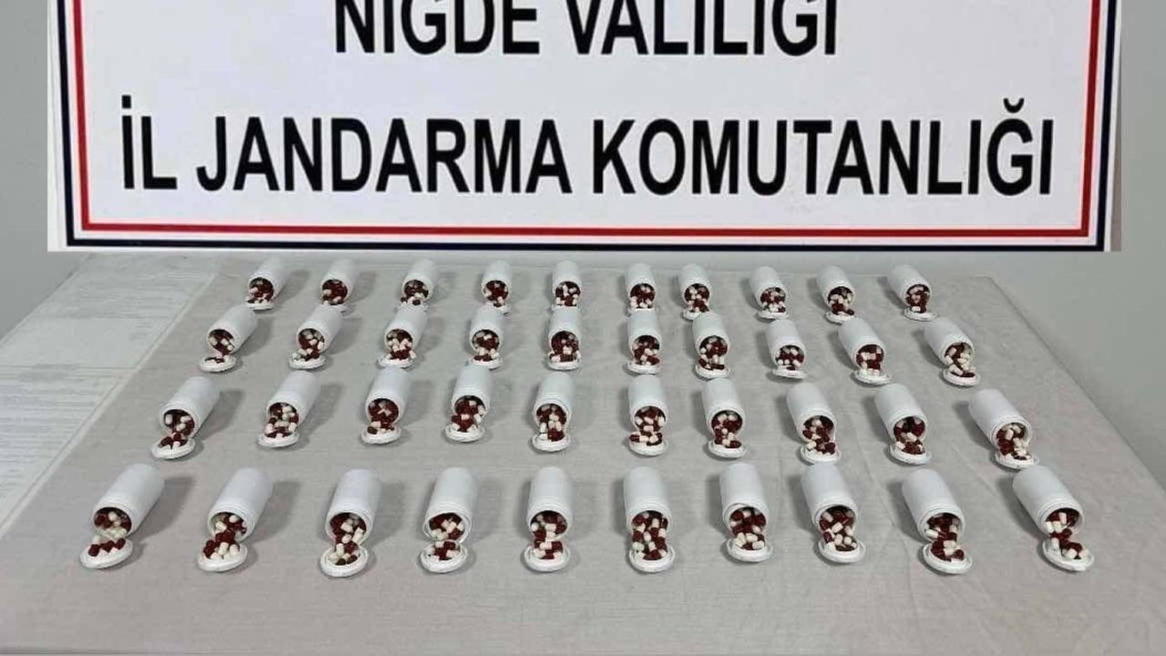 Niğde otogarında sentetik hap operasyonu: iki kişi hakkında adli işlem