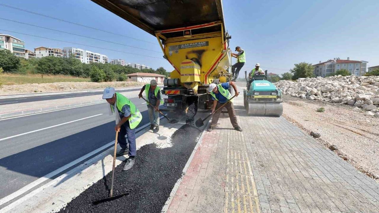 Nilüfer'de Atlıçayır bulvarına 800 metrelik bisiklet koridoru kazandırıldı