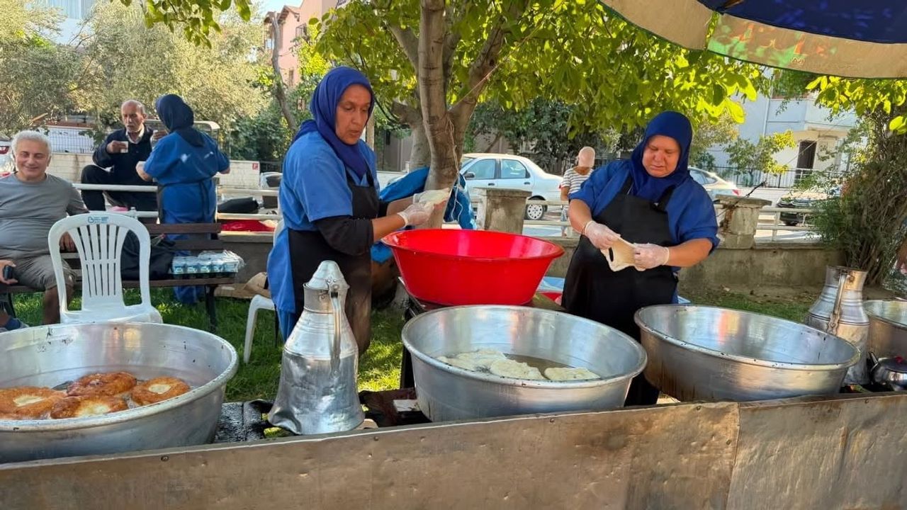 Ören'de dokuzuncu lokma hayrı komşuluk ve dayanışmayı öne çıkardı