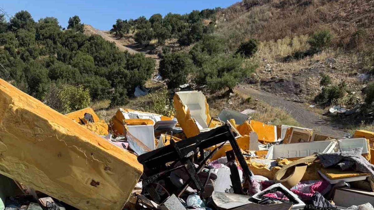 Ormanı çöplüğe çevirenlere Bilecik zabıtasından idari ceza