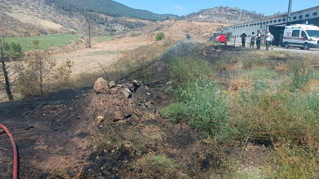 Osmaneli'de tarlada başlayan yangın ekiplerin hızlı müdahalesiyle kontrol altına alındı