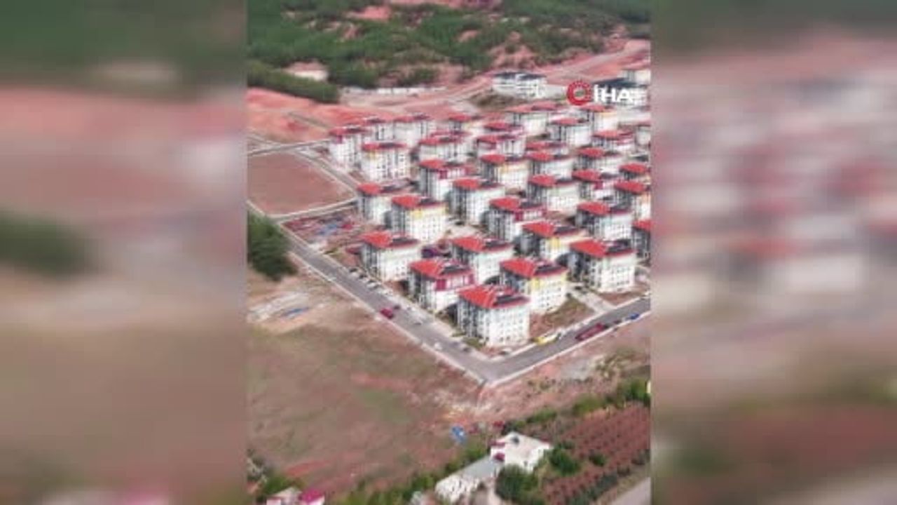 Osmaniye'ye inşa edilen afet konutları bakanlığın paylaşımında
