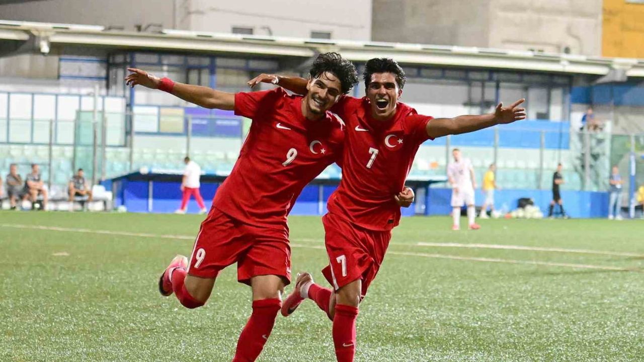 Özder Özcan'ın üç golüyle U20 milliler grupta avantaj sağladı