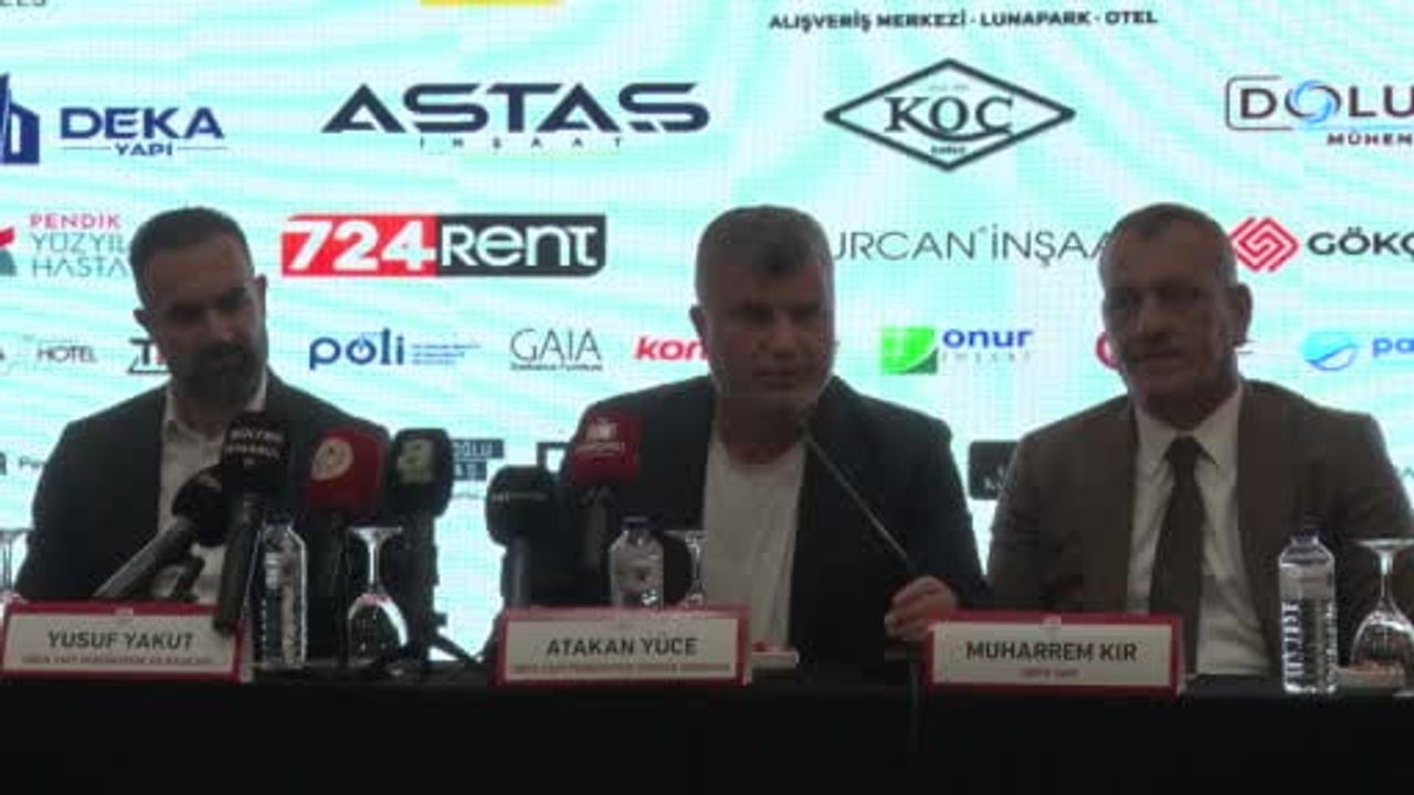 Pendikspor ana sponsorluğunu ilan etti, yeni transferlerini tanıttı