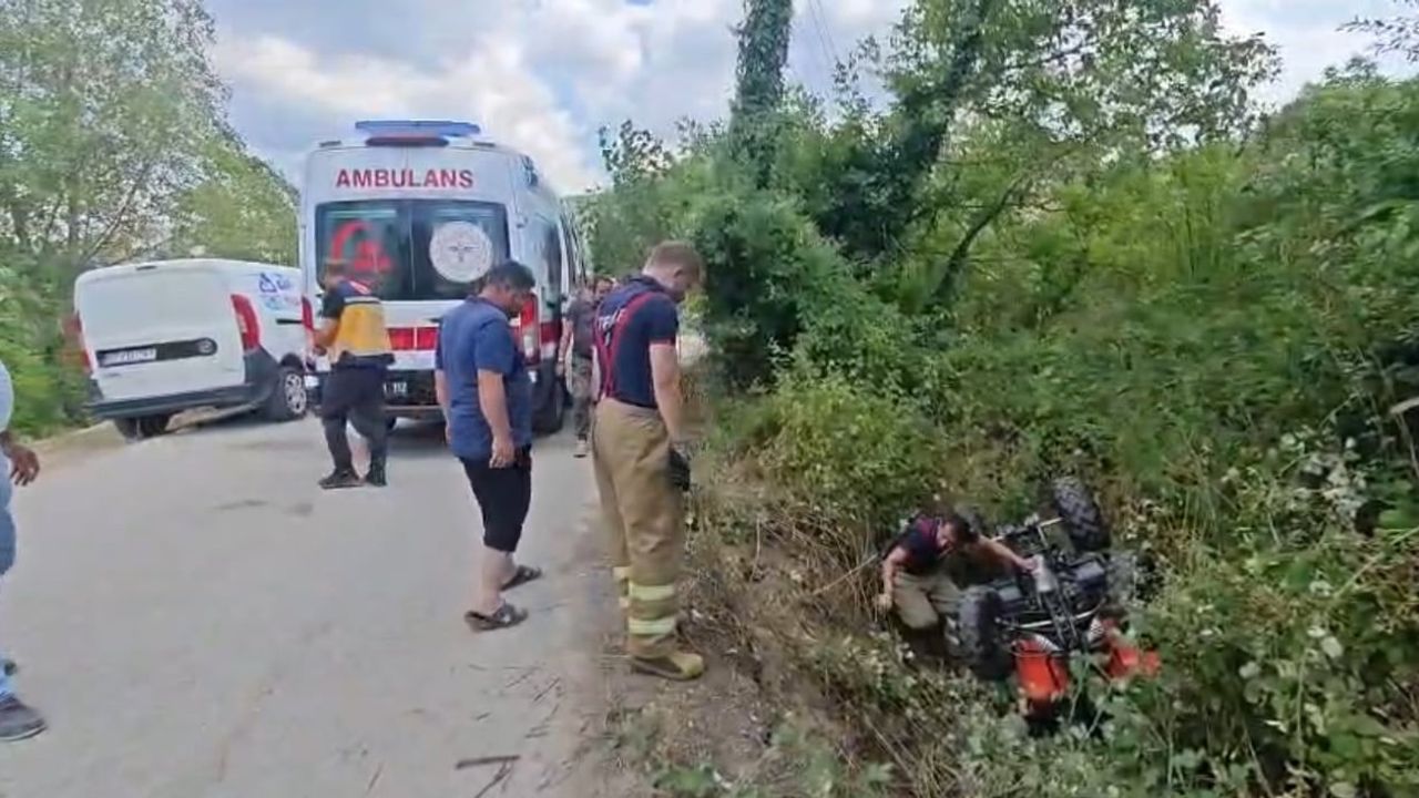 Safranbolu'da yol çarpışması ve ATV kazası: dört yaralı