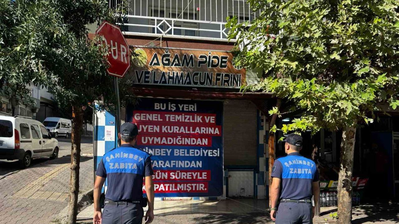 Şahinbey'de hijyen ihmali fırının 7 gün kapatılmasına yol açtı