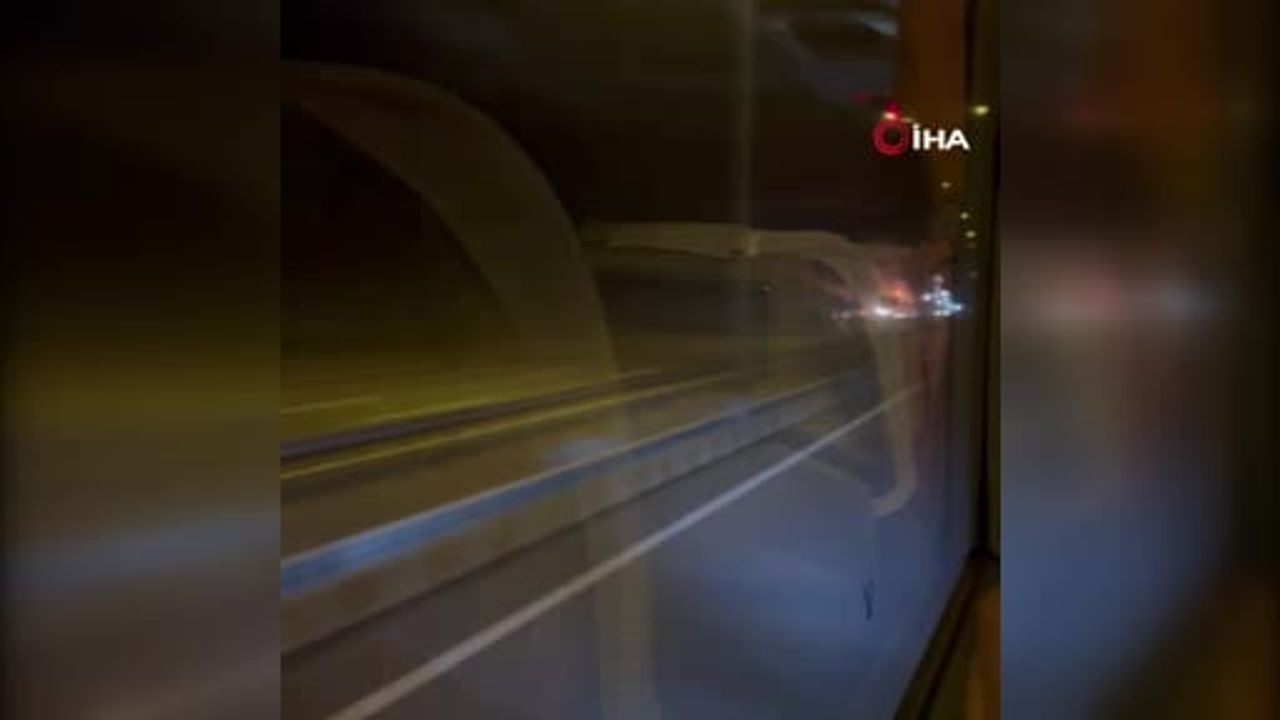 Saman balyalarının tutuştuğu gece: tır dorsesi kullanılamaz hale geldi