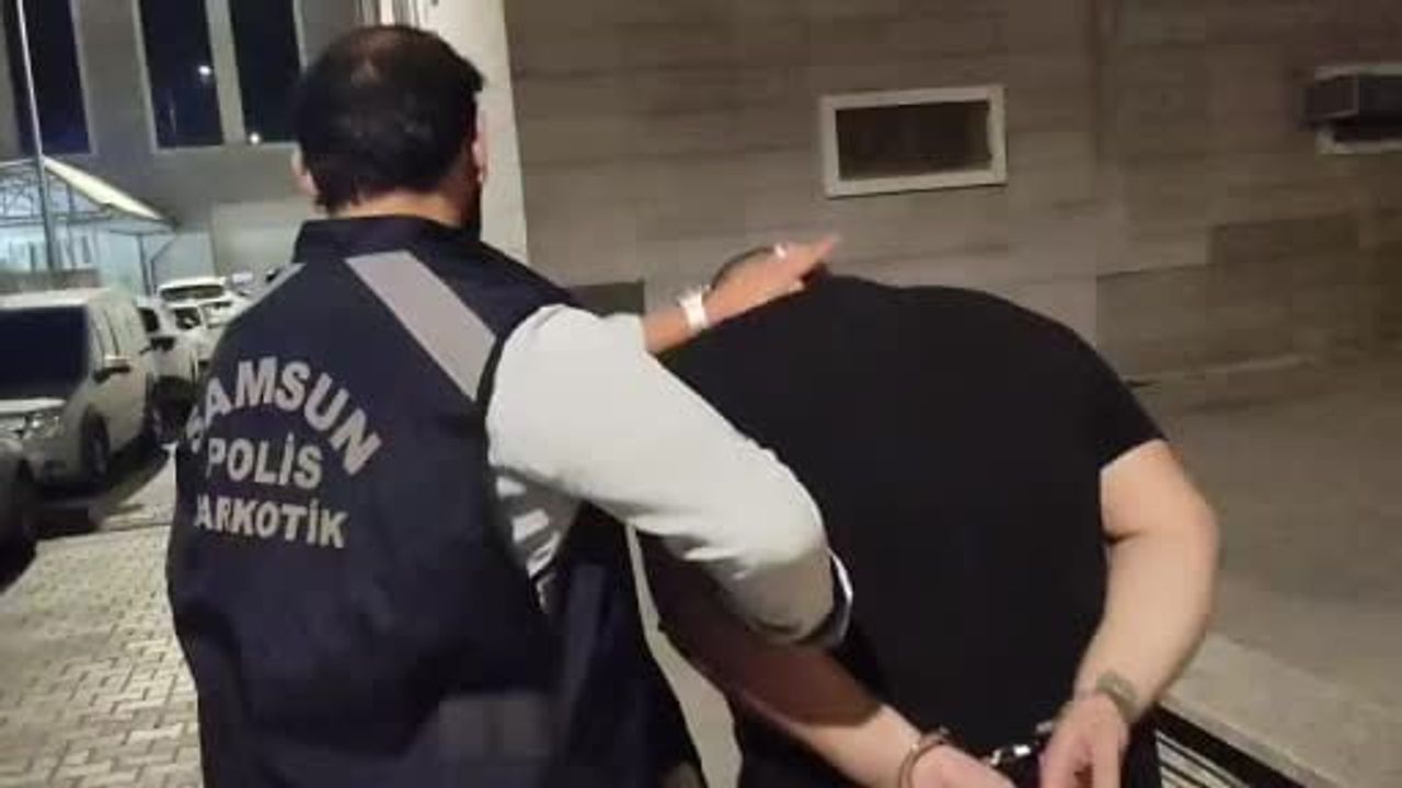 Samsun'da narkotik ekipleri kesinleşmiş hapis cezası olan hükümlüyü yakaladı