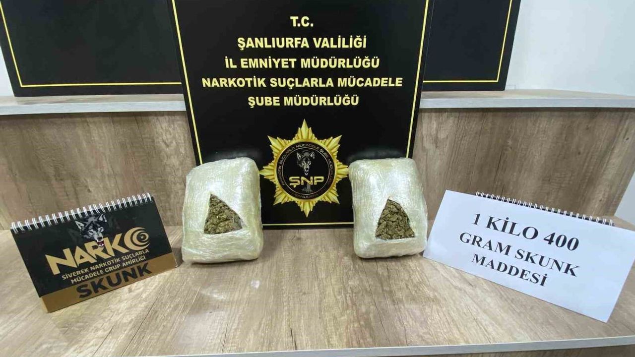 Şanlıurfa'da iki ilçede skunk ve Captagon operasyonu: 2 kişi tutuklandı