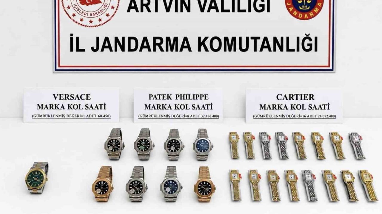 Sarp sınır kapısı'nda 56 milyonluk kaçak lüks saat operasyonu