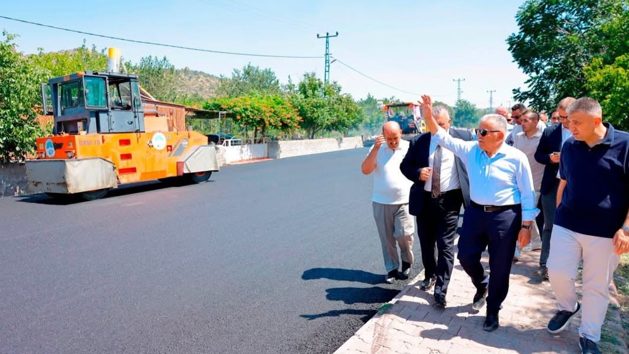 Sazyolu'na 25 milyonluk yatırım Kayseri'de asfalt çalışmaları sürüyor