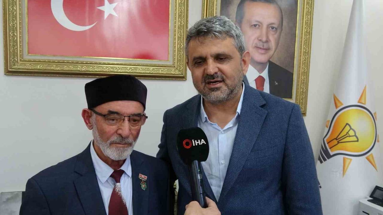 Şehit babasının uzun hayali cumhurbaşkanı Erdoğan'ın huzurunda gerçek oldu