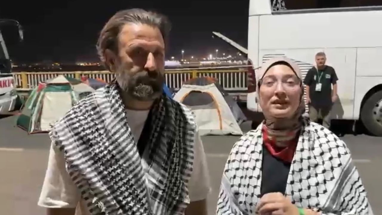 Sıcaklıkla mücadele: Filistin konvoyu İbrahim Halil kapısında dördüncü gününü geçiriyor