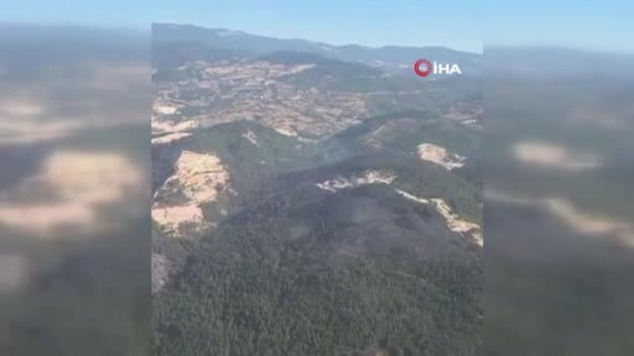 Sındırgı'da orman dışı yangın kontrol altına alındı, soğutma çalışmaları sürüyor