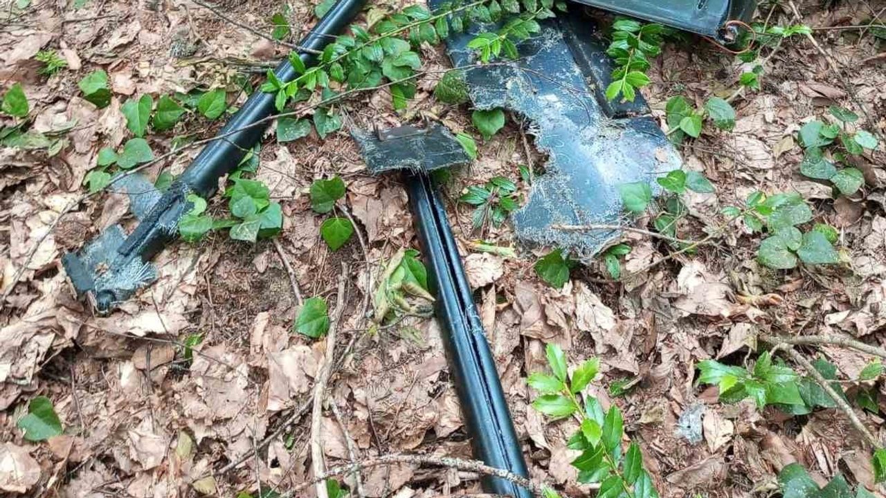 Sinop'ta mantar toplayanların bulduğu İHA parçaları köyü alarma geçirdi