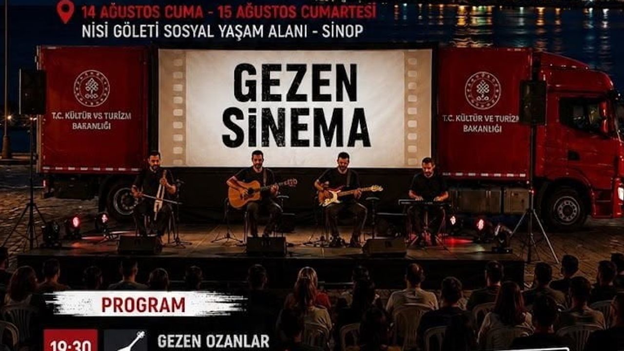 Sinop'ta yaz akşamları gezen sinema ve açık hava konseriyle canlanacak