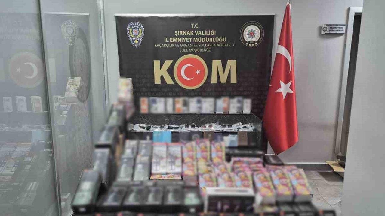 Şırnak'ta kapsamlı operasyon: 8 milyon 500 bin liralık kaçak malzeme ele geçirildi