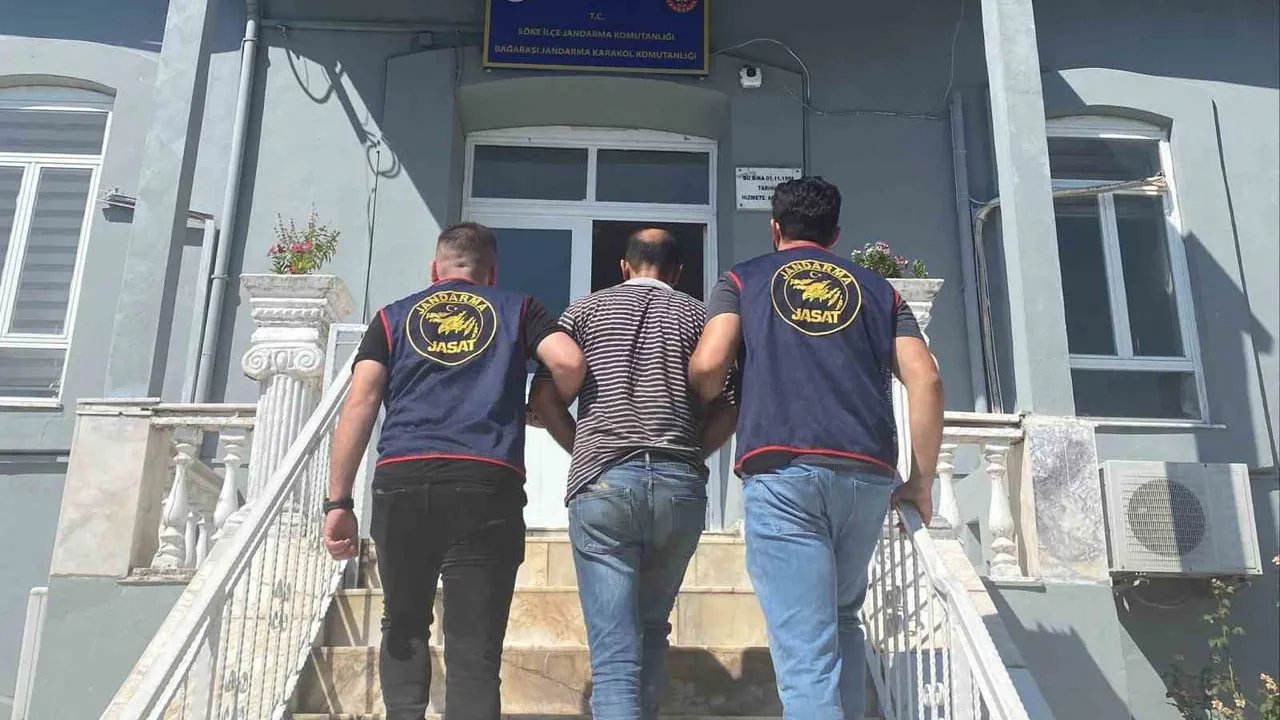 Söke'de kesinleşmiş hapis cezası bulunan hükümlü jandarma operasyonuyla yakalandı