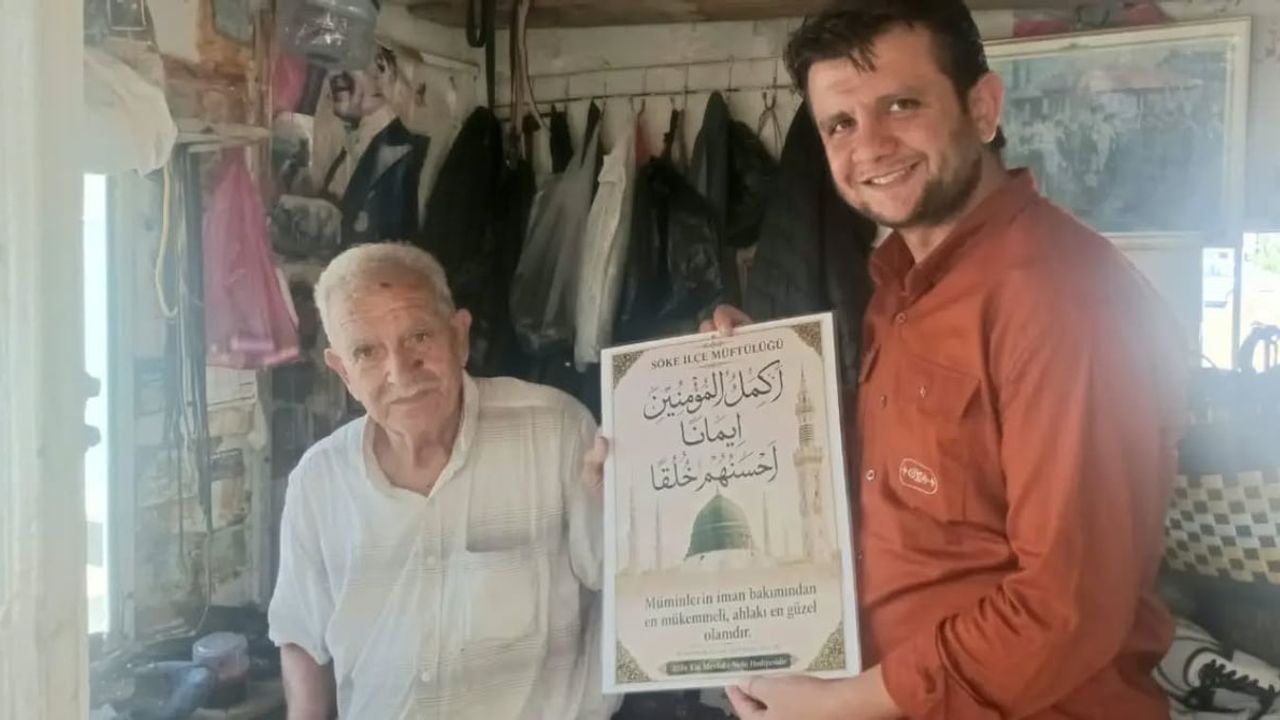 Söke'de müftülükten esnafa Mevlid-i Nebi Haftası ziyareti: güzel ahlak vurgusu