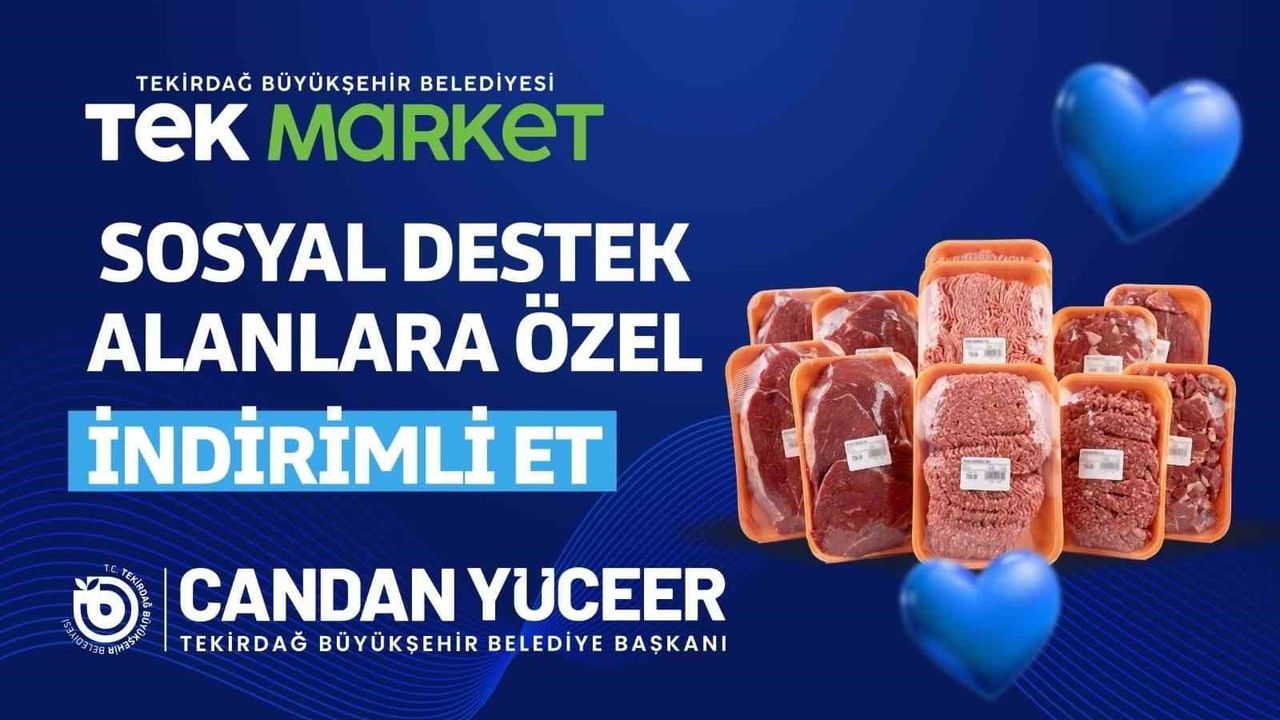 Sosyal destek alanlara et alışverişinde kilogram başına 80 TL ek indirim