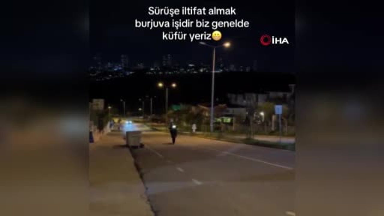 Sosyal medyada paylaşılan tehlikeli sürüş Başakşehir'de ehliyeti kaybettirdi