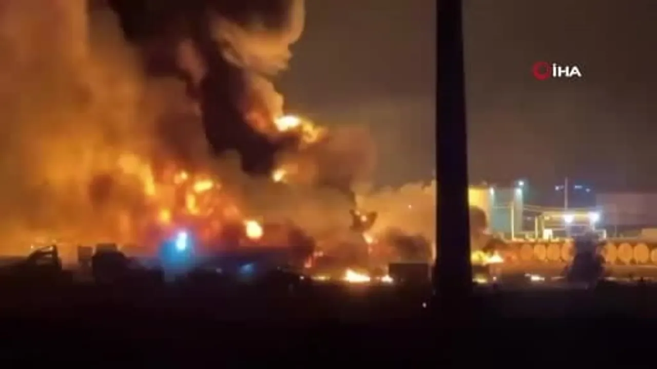 süleymaniye'de depoda çıkan yangın 20 kişinin yaralanmasına neden oldu