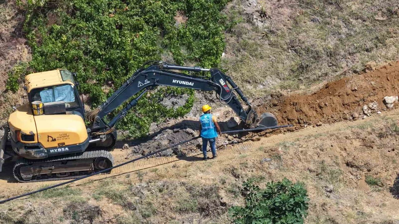 Sultanhisar'da 2 bin metrelik kaynak suyu hattı ile altyapı güçleniyor