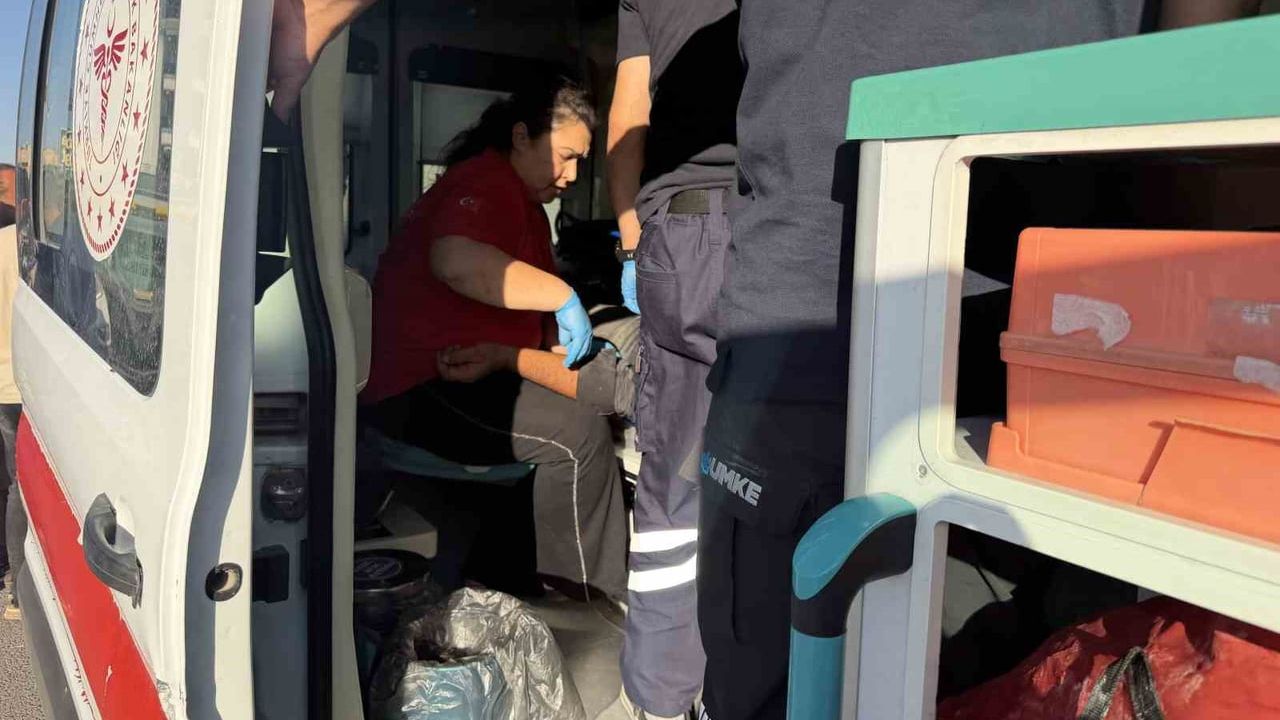 Sümerevler'de motosiklet devrildi, sürücü Necmettin K. yaralandı