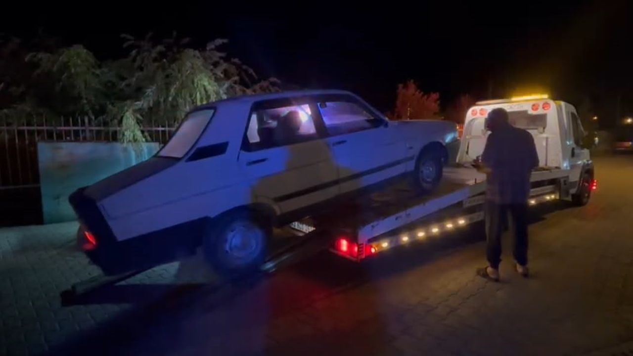 Sürücü aracını bırakıp kaçtı, kısa sürede yakalandı