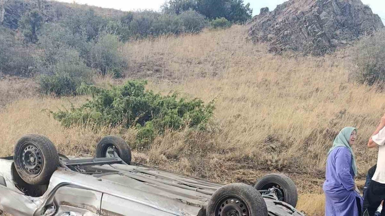 Sürücü hakimiyetini kaybetti, otomobil takla attı: Yeşilova'da dört yaralı