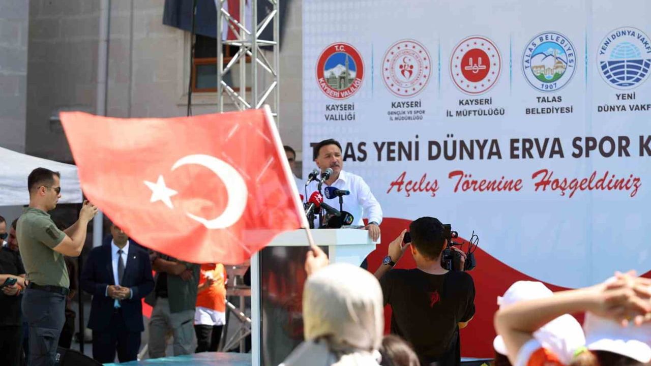 Talas'ta yeni ERVA spor okulu kapılarını açtı: validen Mustafa Yalçın'a teşekkür