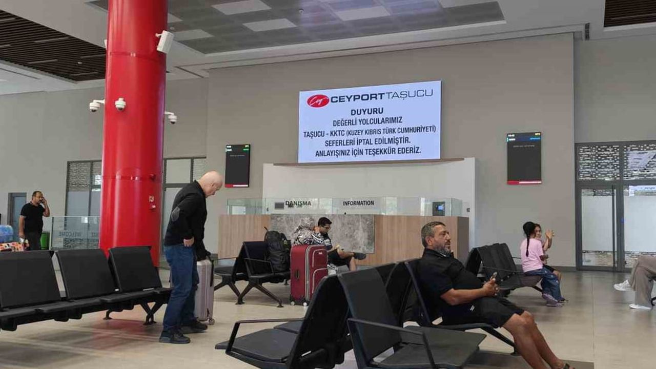 Taşucu limanında KKTC seferleri iptal edildi