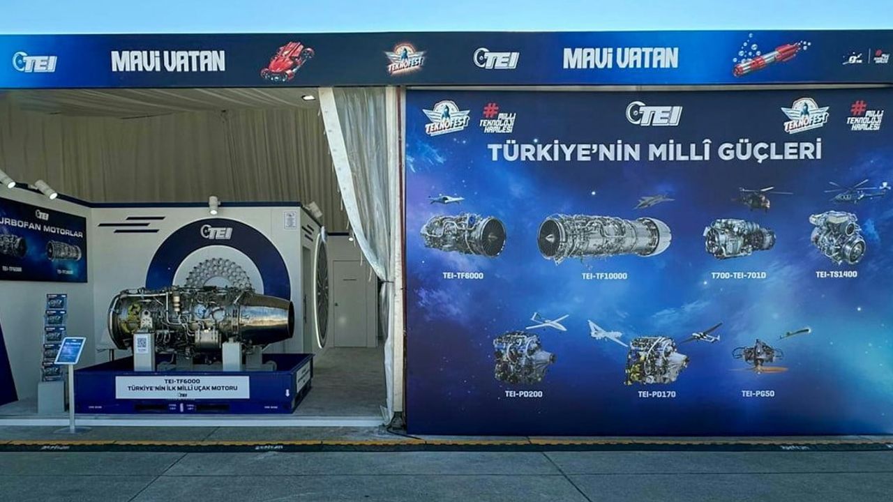 TEI, millî motor ve üretim kabiliyetlerini TEKNOFEST Mavi Vatan'da gözler önüne seriyor