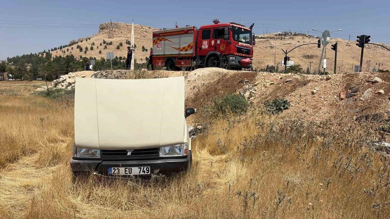 Tek araç devrildi: Mardin'de sürücü yaralandı