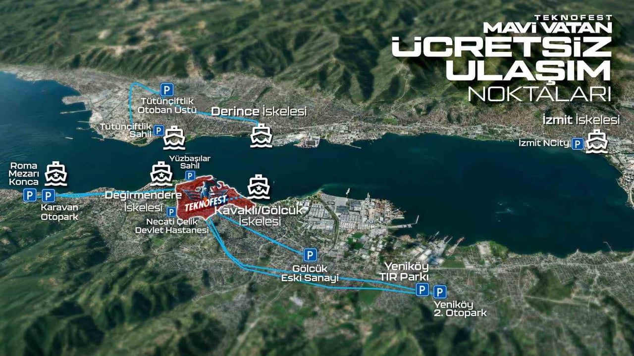 teknofest mavi vatan için ulaşımda deniz ve kara alternatifleri hazır